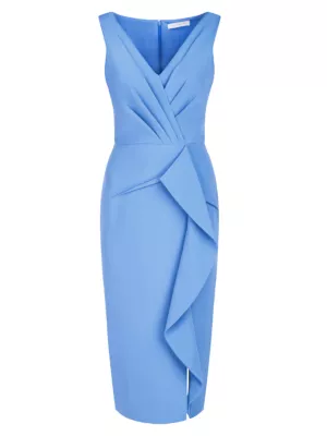 blue sheath dress